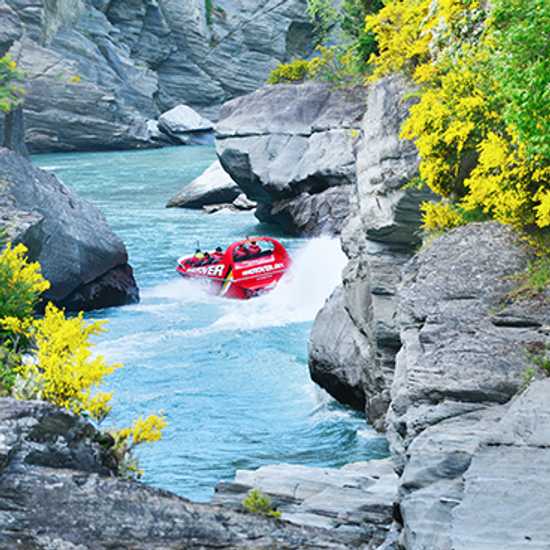 Jet boating on the Shotover River - Good Vibes Only